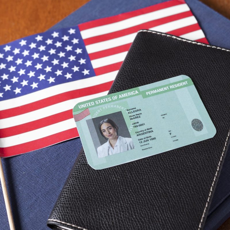 top-view-green-card-application